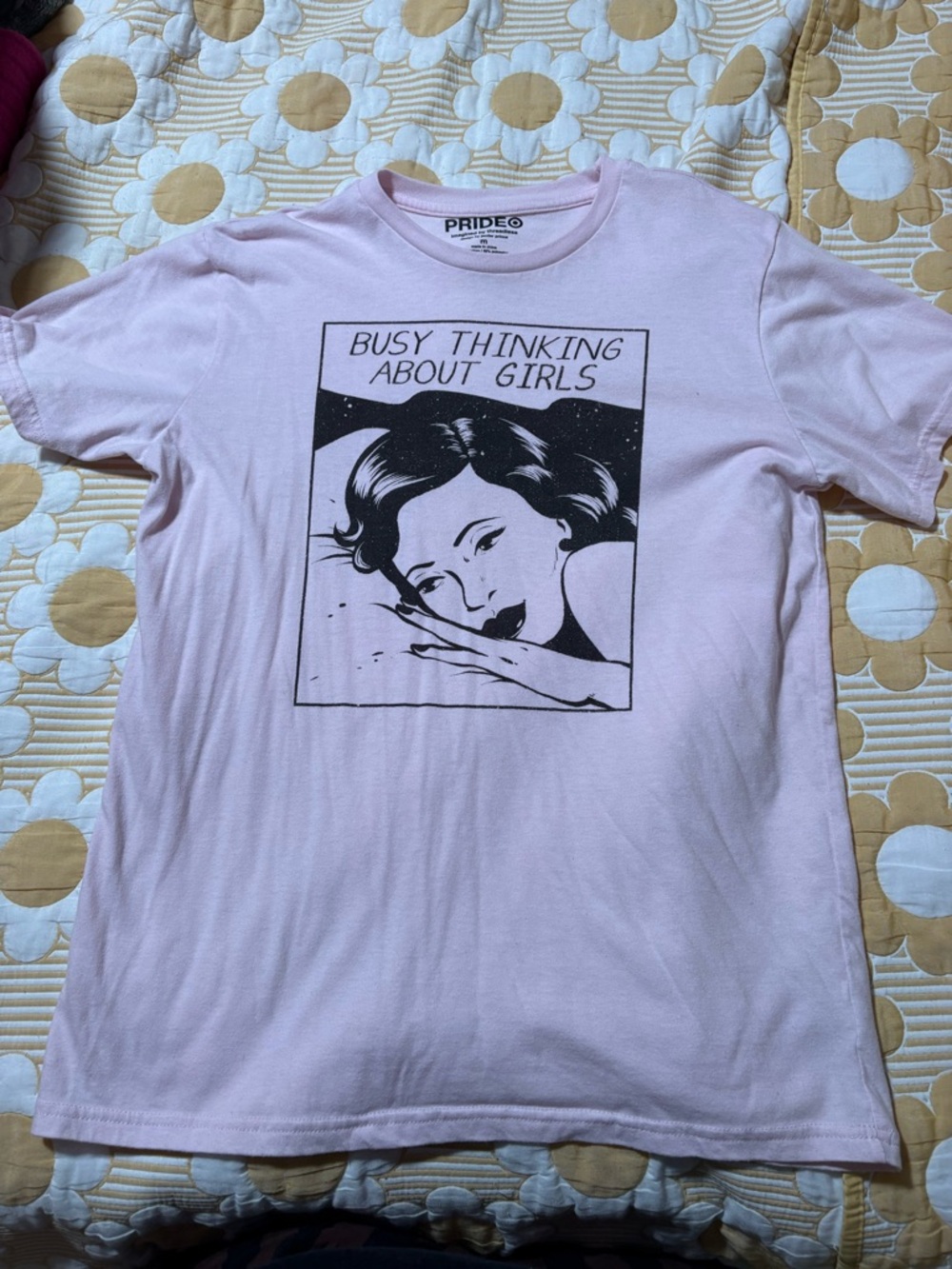 Pride Pink "Busy Thinking About Girls" Graphic Tee